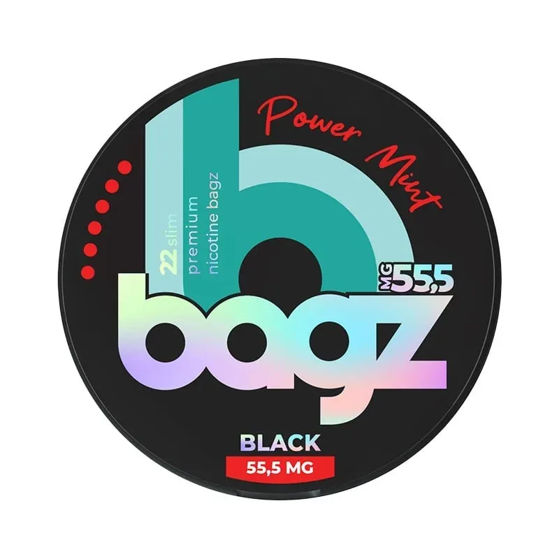 Bagz Black Power Mint (55.5mg)